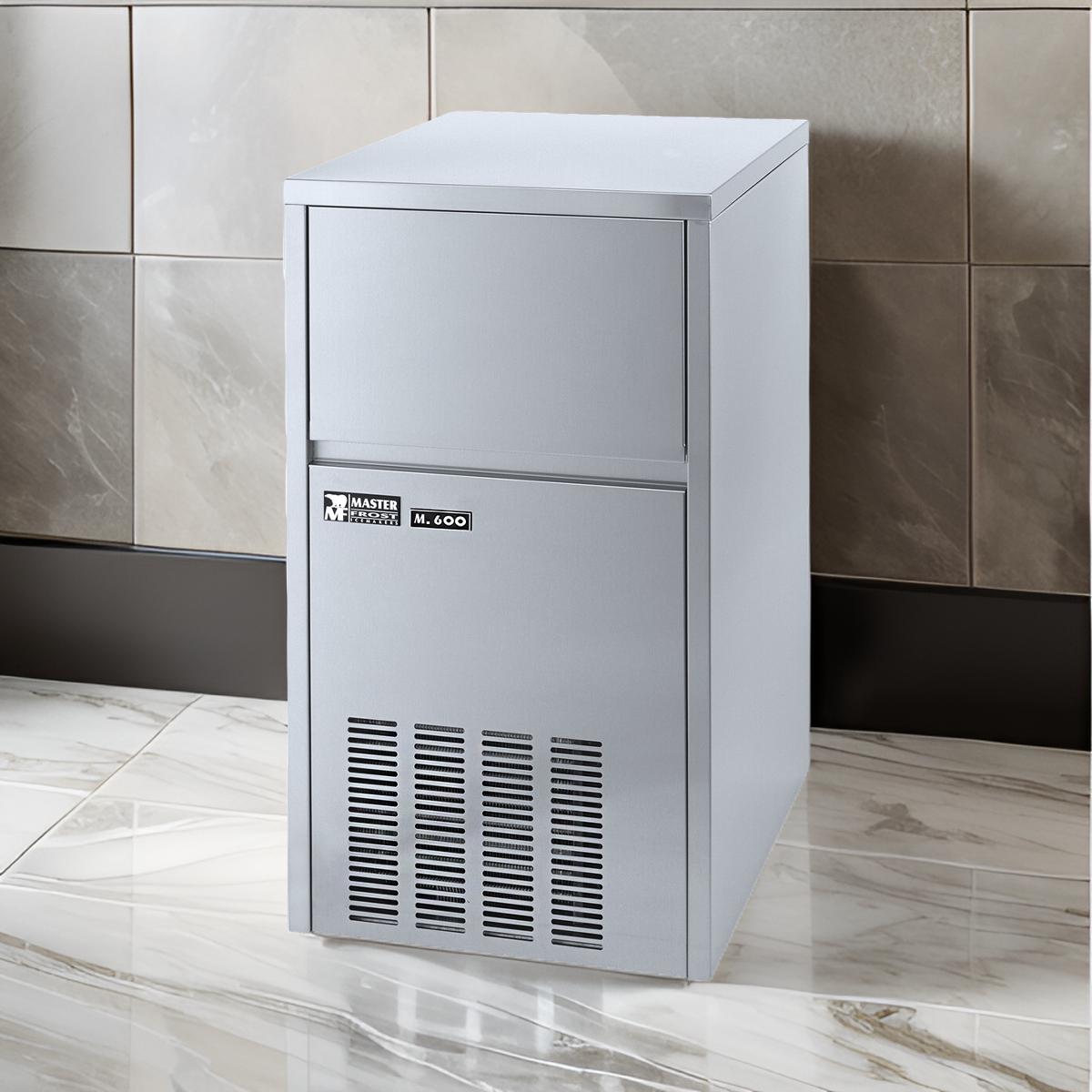 Masterfrost M600 Professional Ice Maker – 60kg/24hrs Output, 27kg Storage